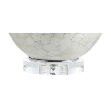 Zuri 23.5" Capiz Seashell Sphere LED Table Lamp - JONATHAN Y